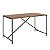 Conjunto Industrial Mesa 136cm e 4 Bancos Base Metal Vermont e Preto - Imagem 3