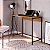 Mesa Escrivaninha Dobrável Estilo Industrial 90cm Vermont e Preto - Imagem 1