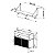 Conjunto Balcão Buffet e Prateleira Suspensa Industrial Vermont Preto - Imagem 6