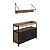 Conjunto Balcão Buffet e Prateleira Suspensa Industrial Vermont Preto - Imagem 2
