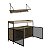 Conjunto Balcão Buffet e Prateleira Suspensa Industrial Vermont Preto - Imagem 6