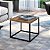 Mesa de Centro Simples Estilo Industrial 40cm Estrutura em Metal - Imagem 1