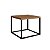 Mesa de Centro Simples Estilo Industrial 40cm Estrutura em Metal - Imagem 2