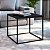 Mesa de Centro Estilo Industrial 50cm Estrutura em Metal - Imagem 4