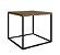 Mesa de Centro Estilo Industrial 50cm Estrutura em Metal - Imagem 2