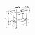 Carrinho Bar Estilo Industrial Minimalista 94cm com Porta Taças - Imagem 6