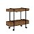 Carrinho Bar Estilo Industrial Minimalista 94cm com Porta Taças - Imagem 2