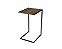 Mesa Lateral Quadrada Estilo Industrial 35cm Estrutura em Metal - Imagem 3
