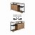 Balcão Buffet Bar Industrial 135cm 2 Portas Estrutura em Metal - Imagem 7