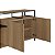 Balcão Buffet Bar Industrial 135cm 2 Portas Estrutura em Metal - Imagem 12