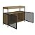 Balcão Buffet Bar Estilo Industrial 100cm 2 Portas Estrutura em Metal - Imagem 7