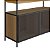 Balcão Buffet Bar Estilo Industrial 100cm 2 Portas Estrutura em Metal - Imagem 5