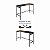 Aparador Estilo Industrial 120cm Estrutura em Metal Preto - Imagem 10
