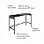 Aparador Estilo Industrial 120cm Estrutura em Metal Preto - Imagem 9