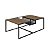 Mesa de Centro Estilo Industrial 100cm Estrutura em Metal - Imagem 2