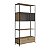 Estante Grande Estilo Industrial 90cm 2 Portas com Gaveta Pés Metal - Imagem 6