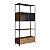 Estante Grande Estilo Industrial 90cm 2 Portas com Gaveta Pés Metal - Imagem 2