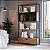 Estante Grande Estilo Industrial 90cm 2 Portas com Gaveta Pés Metal - Imagem 1