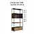 Estante Grande Estilo Industrial 90cm 2 Portas com Gaveta Pés Metal - Imagem 7