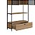 Estante Grande Estilo Industrial 90cm 2 Portas com Gaveta Pés Metal - Imagem 13
