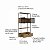 Estante Grande Estilo Industrial 90cm 2 Portas com Gaveta Pés Metal - Imagem 6
