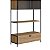 Estante Grande Estilo Industrial 90cm 2 Portas com Gaveta Pés Metal - Imagem 12