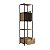 Estante Simples Estilo Industrial com Porta e Gaveta Estrutura Metal - Imagem 7