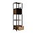 Estante Simples Estilo Industrial com Porta e Gaveta Estrutura Metal - Imagem 3