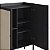 Balcão Buffet Flora Estilo Retrô 93cm 2 Portas Palhinha Pés de Madeira - Imagem 14