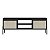 Rack para TV até 65" 183cm 2 Portas Palhinha Flora c/ Pés em Madeira - Imagem 3