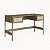 Mesa Escrivaninha Retrô 139cm 2 Gavetas Palhinha Pé Madeira - Imagem 2