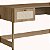 Mesa Escrivaninha Retrô 139cm 2 Gavetas Palhinha Flora Pé Madeira - Imagem 5