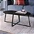 Mesa de Centro Estilo Industrial Moderna 90cm Estrutura em Metal - Imagem 4