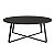 Mesa de Centro Redonda Estilo Industrial 80cm Estrutura em Metal - Imagem 5