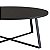 Mesa de Centro Redonda Estilo Industrial 80cm Estrutura em Metal - Imagem 8