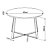 Mesa de Centro Estilo Industrial 60cm Estrutura em Metal - Imagem 3