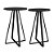 Conjunto 2 Mesas Laterais Estilo Industrial com Base em Metal - Imagem 5