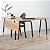 Mesa Escrivaninha em L para Escritório Moderna 136cm Pés em Metal - Imagem 1