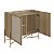 Balcão Buffet Flora Industrial 93cm 2 Portas Palhinha Pés em Metal - Imagem 4