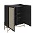 Balcão Buffet Estilo Industrial 93cm 2 Portas Palhinha Pés em Metal - Imagem 8