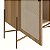Balcão Buffet Estilo Industrial 93cm 2 Portas Palhinha Pés em Metal - Imagem 6