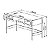 Mesa Escrivaninha Retrô Industrial 2 Gavetas 139cm Palhinha Pés Metal - Imagem 9