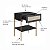 Mesa de Cabeceira Retrô Industrial 48cm com Gaveta Palhinha Pés Metal - Imagem 7
