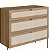 Cômoda Flora Retrô Industrial 93cm com 3 Gavetas Palhinha Pés Metal - Imagem 5