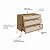 Cômoda Retrô Industrial 93cm com 3 Gavetas Palhinha Pés Metal - Imagem 4