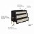 Cômoda Retrô Industrial 93cm com 3 Gavetas Palhinha Pés Metal - Imagem 9