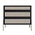 Cômoda Flora Retrô Industrial 93cm com 3 Gavetas Palhinha Pés Metal - Imagem 12
