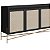 Balcão Buffet Flora Retrô Industrial 180cm 3 Portas Palhinha Pés Metal - Imagem 15