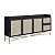 Balcão Buffet Retrô Industrial 180cm 3 Portas Palhinha Pés de Metal - Imagem 7