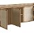 Balcão Buffet Flora Retrô Industrial 180cm 3 Portas Palhinha Pés Metal - Imagem 5